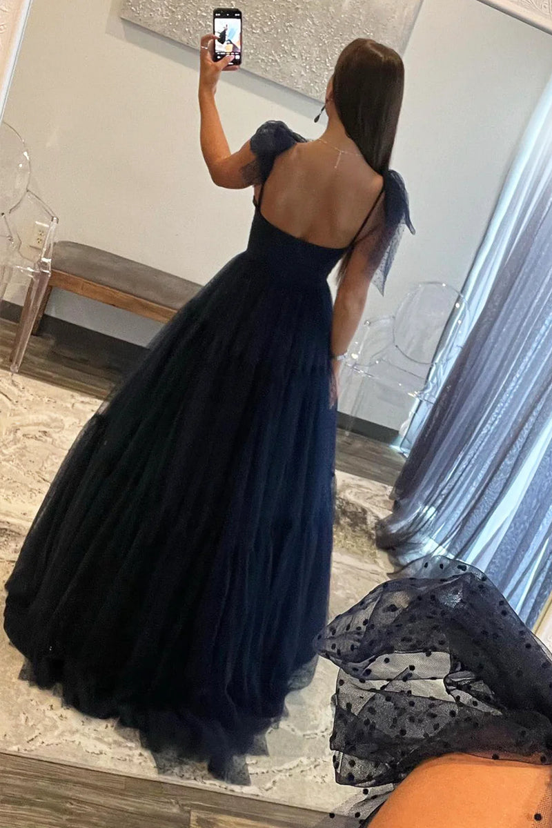 dusty blue flower dress Retro Modest Navy Blue Lace Tulle Cocktail Dress Short Vintage Homecoming  Dress main image 1