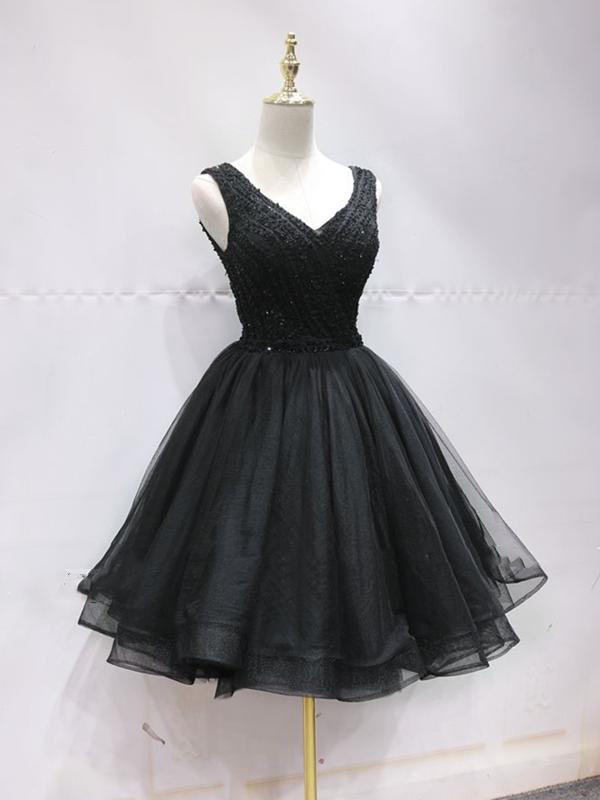 Black prom 2025 dress short