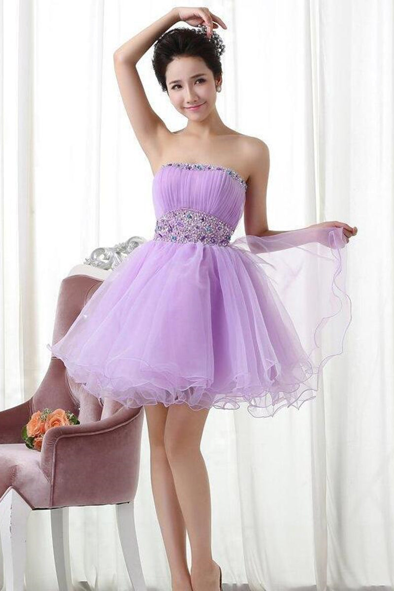 Lavender formal sales dresses short