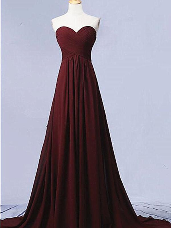Sweetheart Neck Maroon Long Prom Dresses, Burgundy Long Formal Bridesm Eip Collection Sweetheart Neck Maroon Long Prom Dresses, Burgundy Long Formal Bridesm Eip Collection