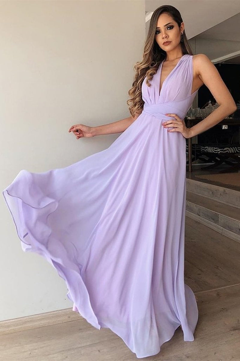 Lavender silk deals chiffon dress