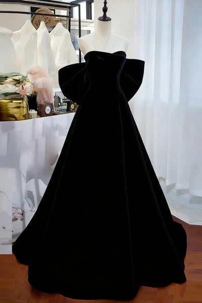 Off the Shoulder Blue Black Long Satin Prom Dresses, Off Shoulder Blue Black Long Formal Evening Dresses