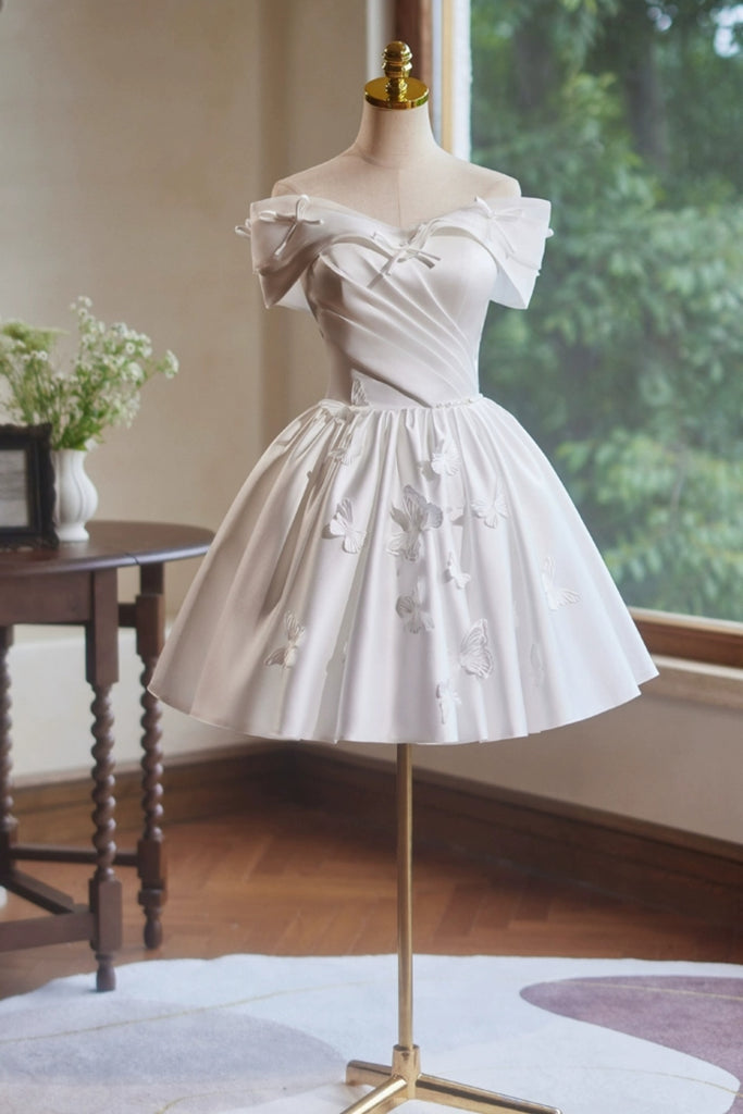 Off the Shoulder Short White Prom Dresses, Short White Formal Homecomi Eip Collection Off the Shoulder Short White Prom Dresses, Short White Formal Homecomi Eip Collection