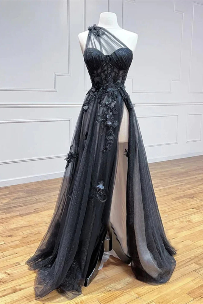 Black Lace Prom Dress Sexy Black Lace Mermaid Prom Dress Strapless High Side Slit Formal Ill Black Lace Prom Dress Sexy Black Lace Mermaid Prom Dress Strapless High Side Slit Formal Ill