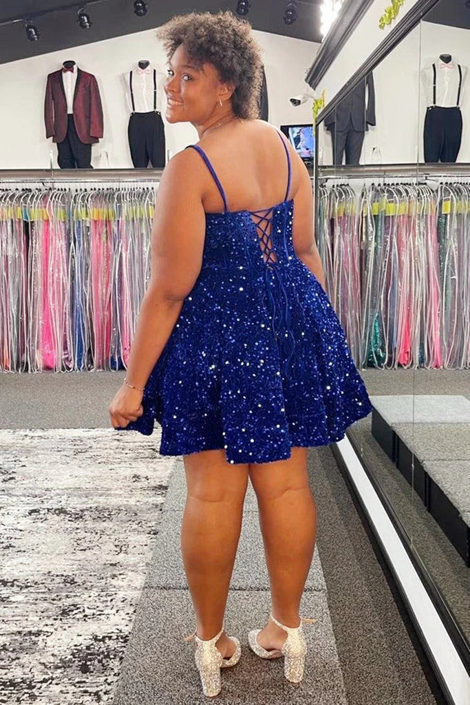 Short Black Blue Lace Sequins Prom Dresses, Short Black Blue Formal Ho Eip Collection Short Black Blue Lace Sequins Prom Dresses, Short Black Blue Formal Ho Eip Collection