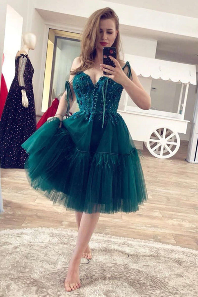 Dark Green Short Lace Prom Dresses, Dark Green Short Lace Graduation H Eip Collection Dark Green Short Lace Prom Dresses, Dark Green Short Lace Graduation H Eip Collection