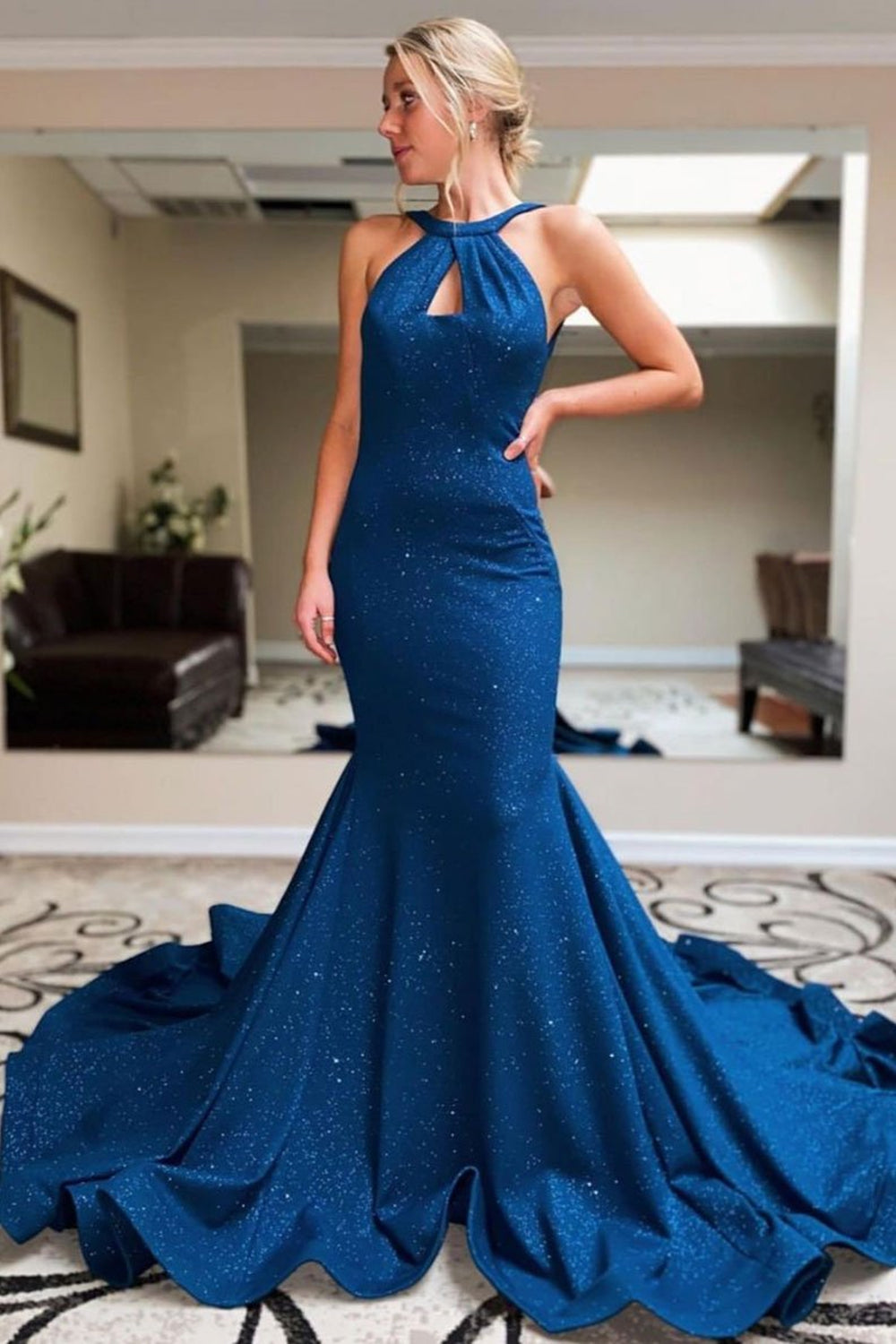 Mermaid Backless Blue Long Prom Dresses, Mermaid Blue Formal Evening D Eip Collection Mermaid Backless Blue Long Prom Dresses, Mermaid Blue Formal Evening D Eip Collection