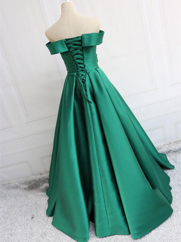 Off the Shoulder Blue/Green Long Prom Dresses, Green/Blue Off Shoulder Eip Collection Off the Shoulder Blue/Green Long Prom Dresses, Green/Blue Off Shoulder Eip Collection