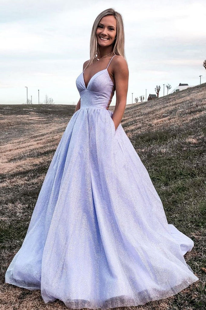 purple prom dresses sparkly Womens V Neck Sequin Prom Dress to Floor Long Evening Gown with Spaghetti Straps Lilac S at Amazon Women's Clothing store