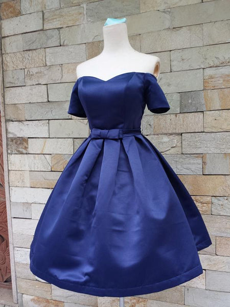 Short Sleeves Short Formal Homecoming Graduation Dresses