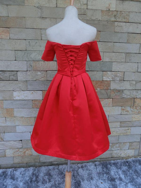 Short Sleeves Short Formal Homecoming Graduation Dresses