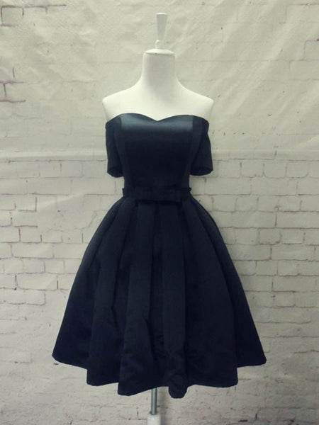 Short Sleeves Short Formal Homecoming Graduation Dresses
