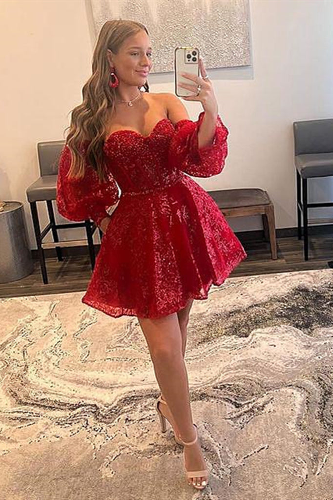 Short Red Strapless Prom Dress Incredible Prices